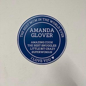 Personalised Blue Heritage Plaque | Novelty Blue Plaque Sign | Laser Engraved Acrylic 20cm | Fun Gift image 5