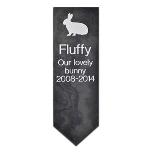 Personalised Pet Memorial Slate Stake | Smooth Slate Garden Marker | 30 x 10cm 画像 4