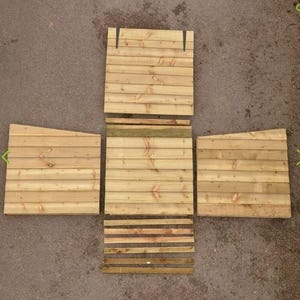 Tanalised Pine Wooden Log Store | Garden Log Storage with Lifting Lid | 90 x 92 x 90cm image 3