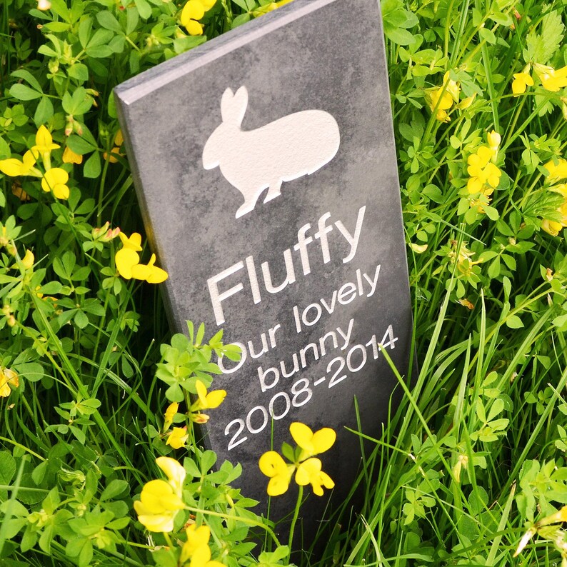 Personalised Pet Memorial Slate Stake | Smooth Slate Garden Marker | 30 x 10cm 画像 3