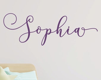 Name Wall Decal - Boy Girl Nursery Decal - Personalized Name Decal - Bedroom Decor - Name Decal BS02
