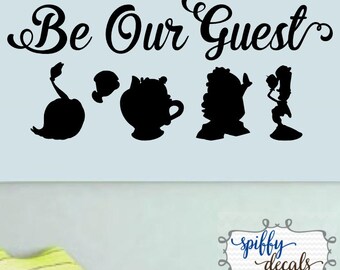 Be Our Guest Sign Beauty And The Beast Etsy