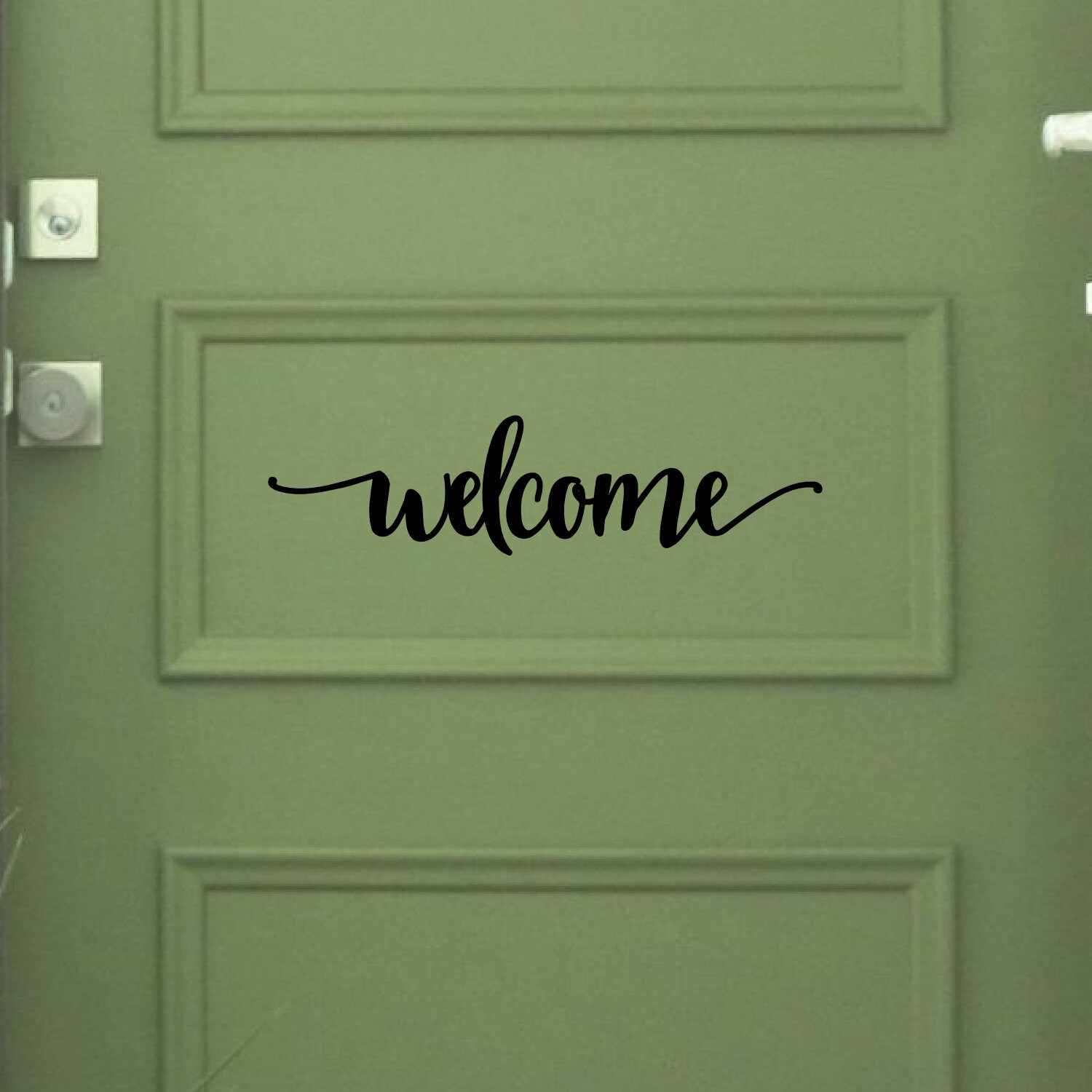 Hello Bye Front Door Wall Decal Vinyl Sticker Decor Etsy
