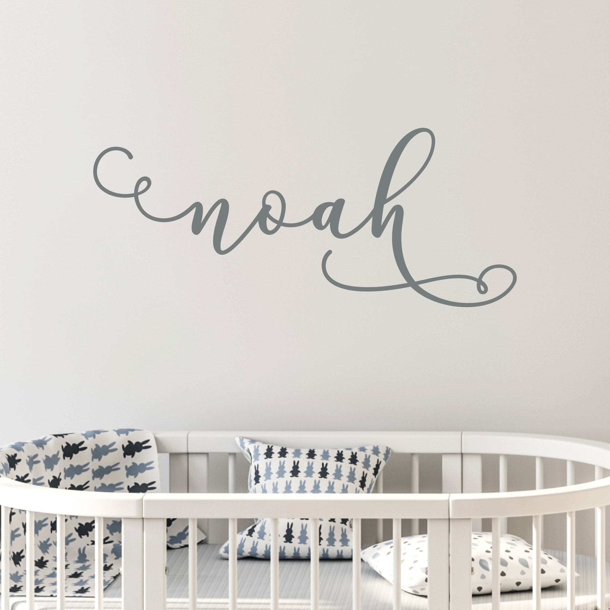 Name Wall Decal Boy Girl Nursery Decal Personalized Name | Etsy