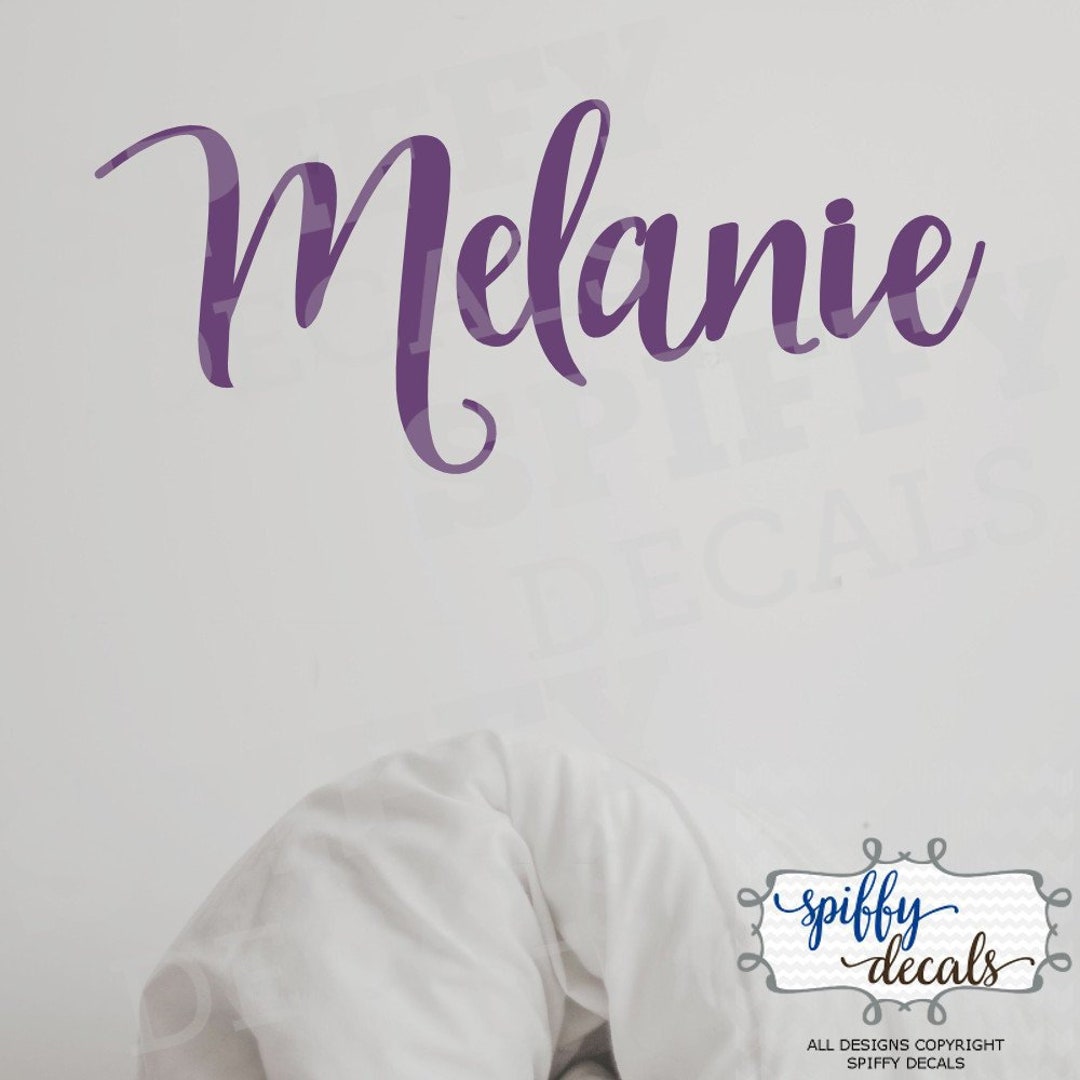 Personalized Name Script Like Font Vinyl Wall Decal Decor Sticker ...