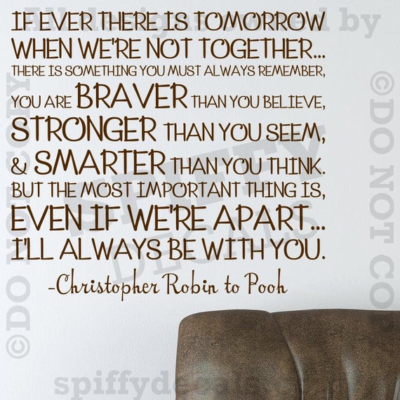 Winnie The Pooh Christopher Robin Quote Wall Decal Etsy Fascinating Christopher Robin Quotes Winnie The Pooh Christopher Robin Quote Wall Decal Etsy Fascinating Christopher Robin Quotes
