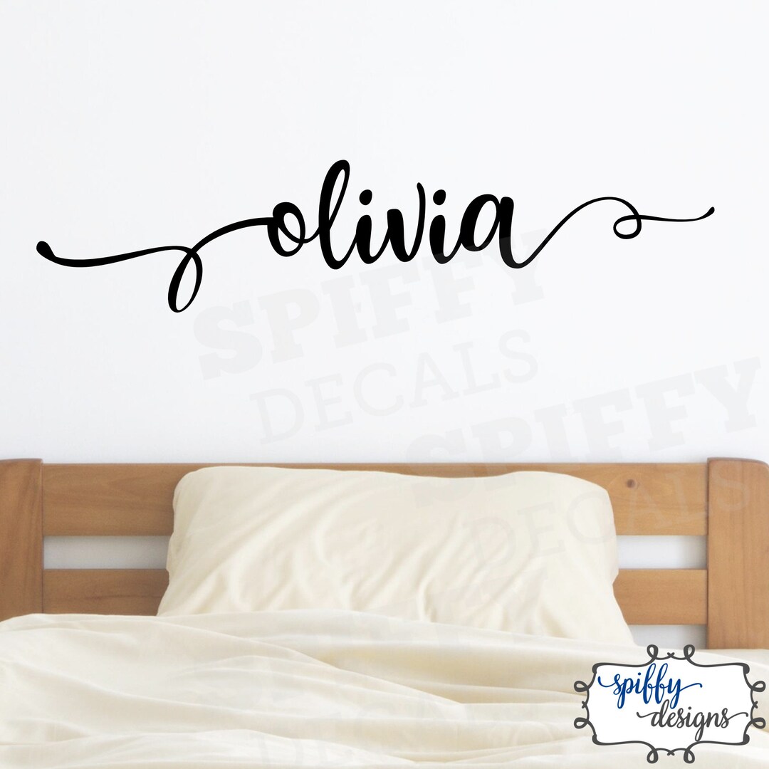 Name Wall Decal Personalized Custom Design Nursery Bedroom Door Vinyl ...