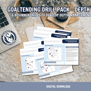 Goalie Depth Management Drills - 6 Drill Goaltending pack for Youth and High School Goalies
