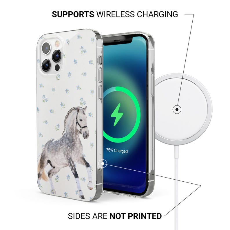 Capa para celular com estampa de cavalo, ideal para iPhone 17 Pro, 16, 15, 14, 13, 12, Samsung S26, S25, S24, S23Fe, A16, A56, Pixel 10 e 9 Pro. imagem 7