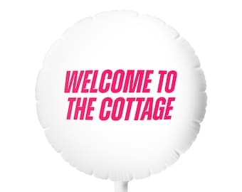 Welkom bij de Cottage | Ronde mylar-heliumballon
