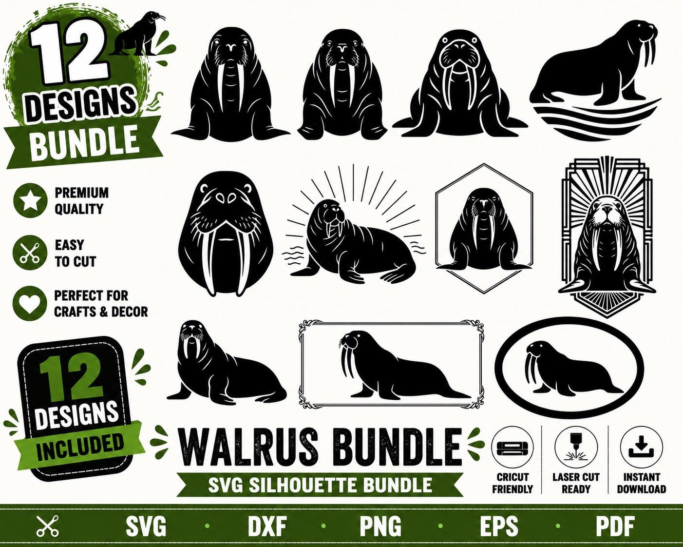 Walrus Drawing - Etsy