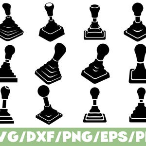 ギアシフトSVGシルエットバンドルマニュアルトランスミッションシフターセット