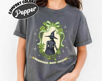 Koszulka Wicked Musical Glinda Elphaba Comfort Colors Tee Broadway Gift Czarnoksiężnik z Krainy Oz Różowo-zielona koszulka dla par Coquette Aesthetic Theater Merch