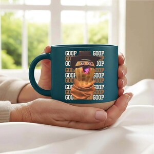 Taza de cerámica GOOP con diseño de cacahuete tostado - Diseño personalizado único - Regalo de alta calidad