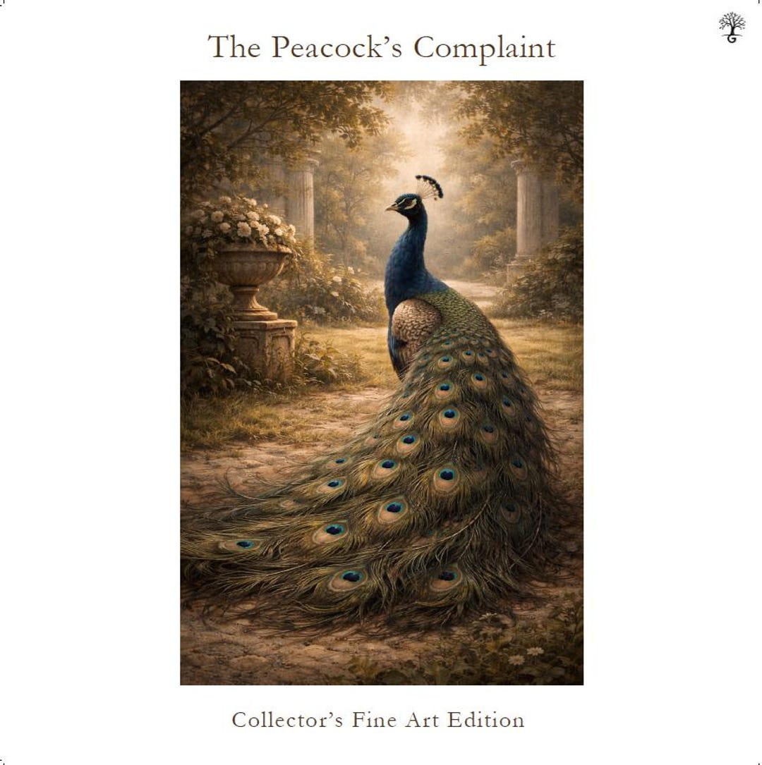 The Peacock’s Complaint | Aesop’s Fables Illustrated | Vintage Fine Art ...