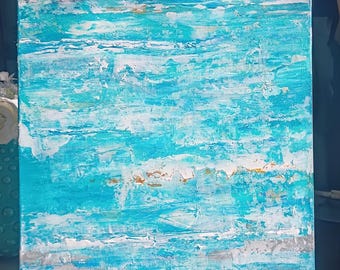 Ensueño Turquesa 16x20 - Acrílico sobre lienzo