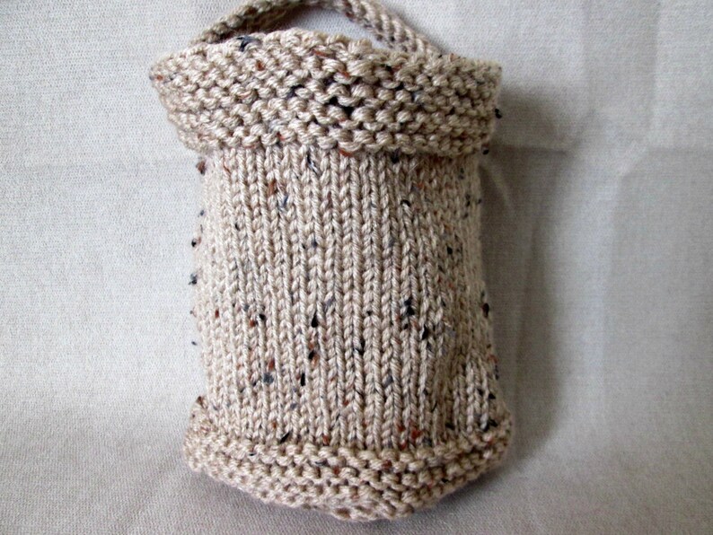Hanging Basket Knitting Pattern Knitted Storage Pouch Etsy