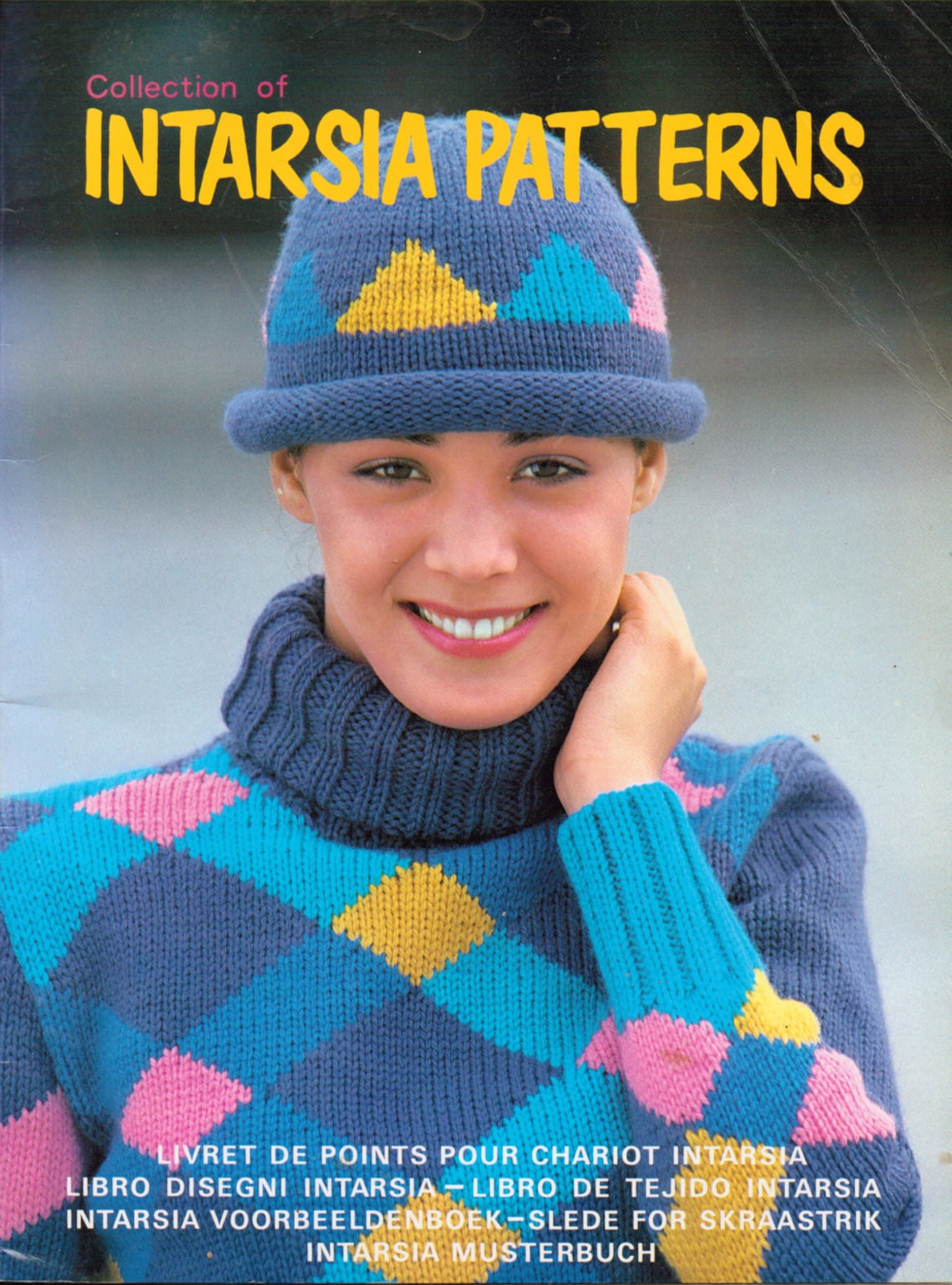 Vintage Knitting Pattern Book Intarsia Pattern Charts Etsy