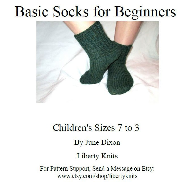 Easy Children S Sock Pattern Basic Kids Sock Pattern For Beginners Using Worsted Or Medium Weight Yarn Quick And Easy Socks