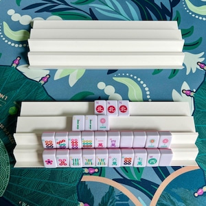 Double rack for mini Mahjong tiles
