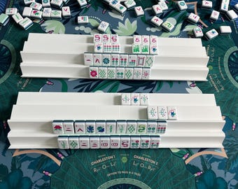 FOLDING Mahjong Double Rack For 2 Player Mahjong Set of 2