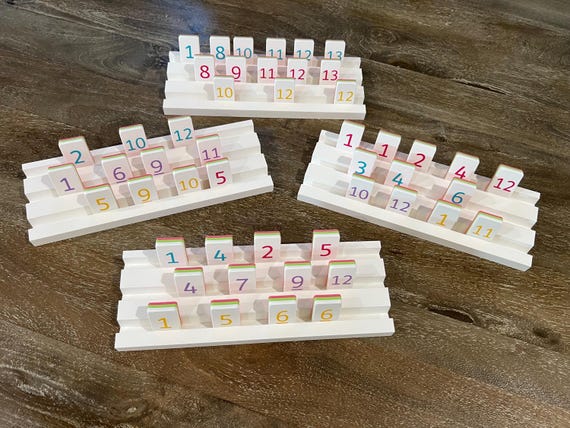 Racks for Rummy Tile Games Set of 4