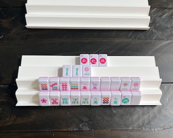 Travel Mahjong Double Rack for 2 Player Mahjong Mini Tiles