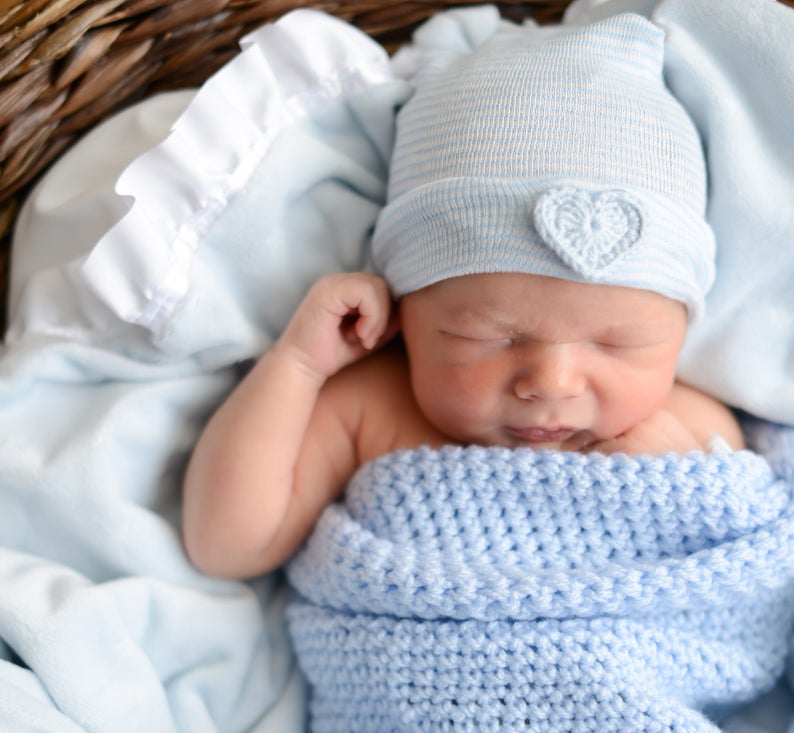 SAVE w/ 2 baby boy gift set newborn hospital hat newborn Etsy