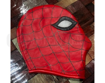 Handmade Spider Superhero Mask with Back Zipper – Full Face Cosplay Mask,  Made to Measure