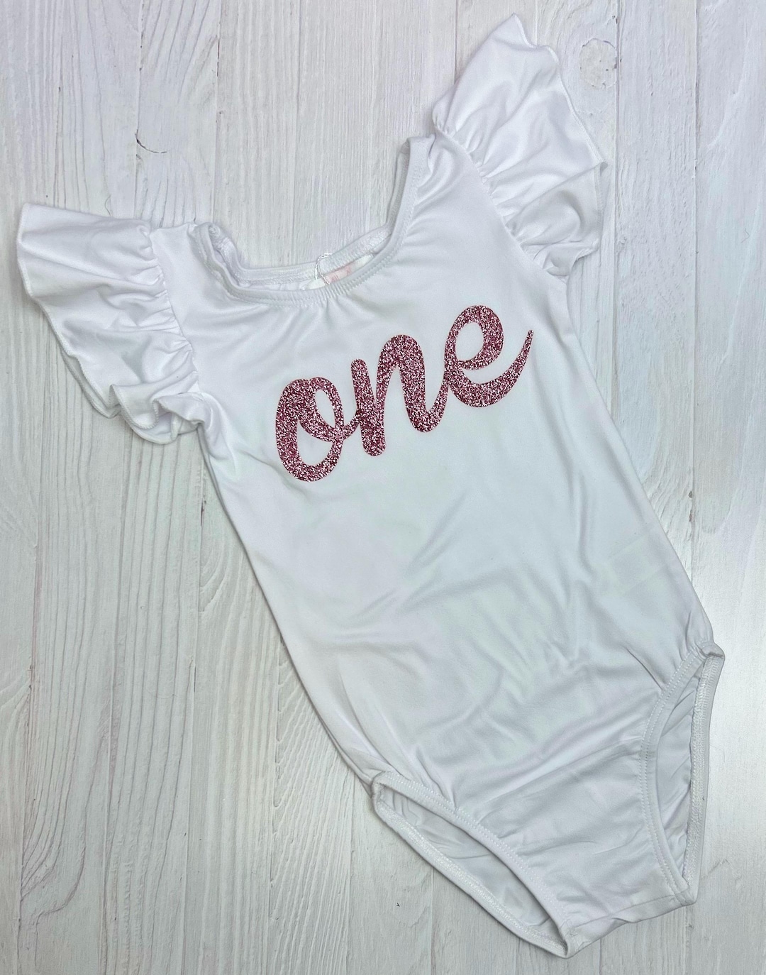 Baylor White Bear Flutter Twirl Bodysuit main image 1