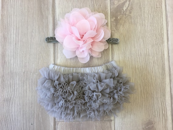 Candy Cane Ruffle Bloomers Headband Set main image 0