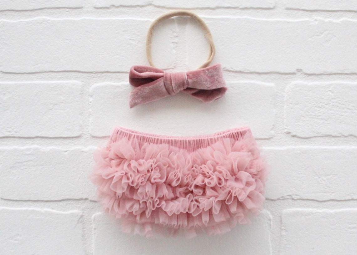 BABIES SHIRRED WAIST BLOOMER WITH BOW BOTANICAL BALLADS