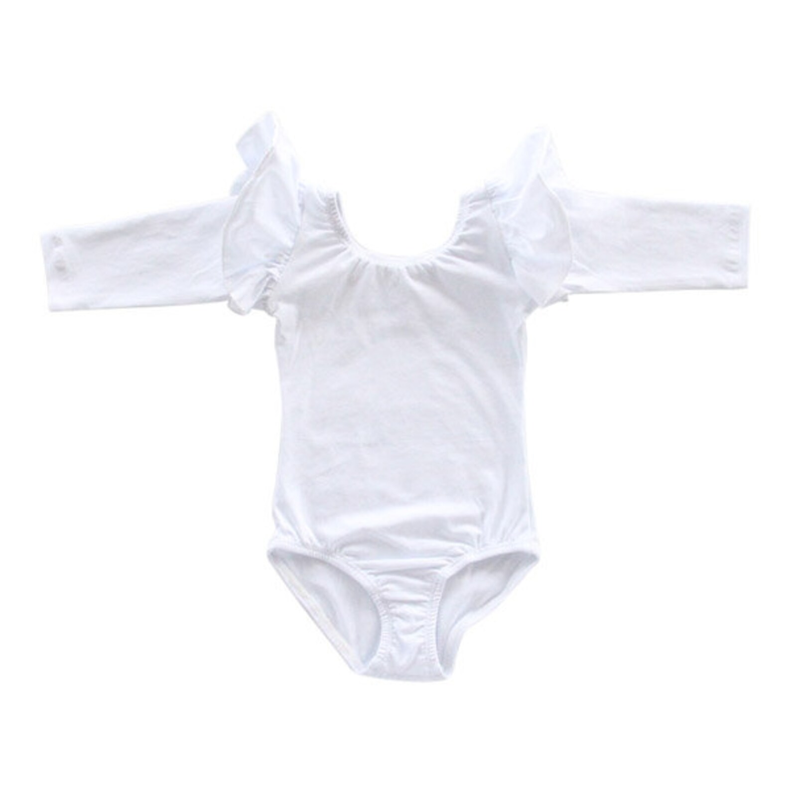 First Birthday one White Flutter Sleeve Leotard in - Etsy