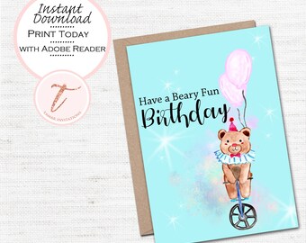 Digital Birthday Card - Magical Birthday - Digital Birthday Card - Girl Birthday -Boy Birthday - Printable Download - PDF