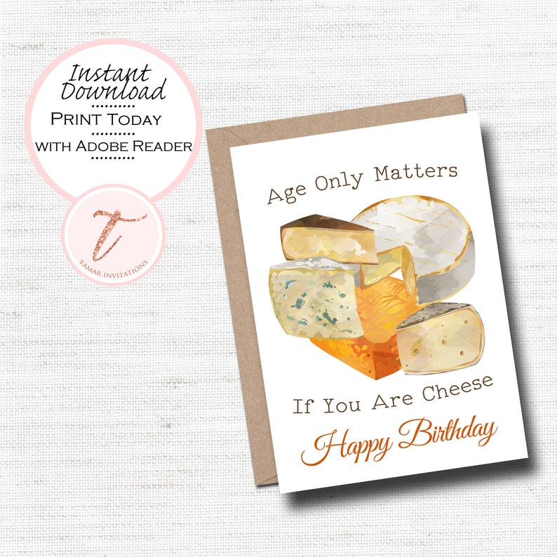 Digital Birthday Card Funny Birthday Card Getting Older Etsy UK