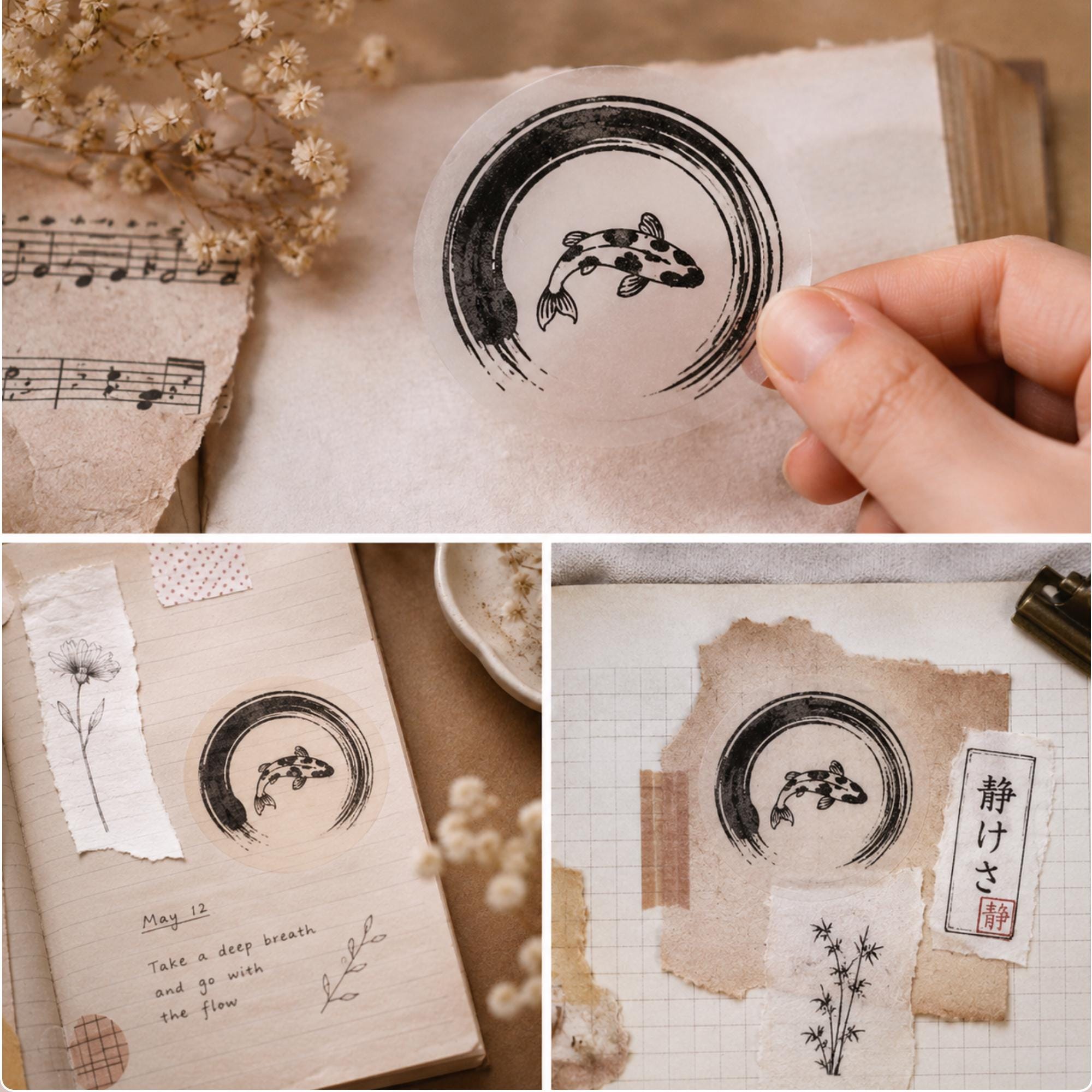 和紙風ステッカー - Etsy 日本
