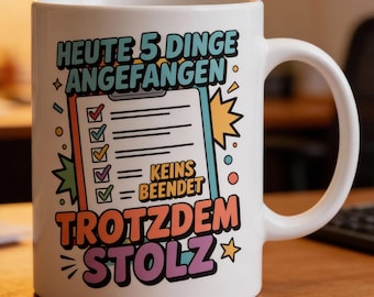 Tazza Still Proud – Tazza con stampa 7Guns e frase | Tazza da caffè 330 ml | Regalo con significato