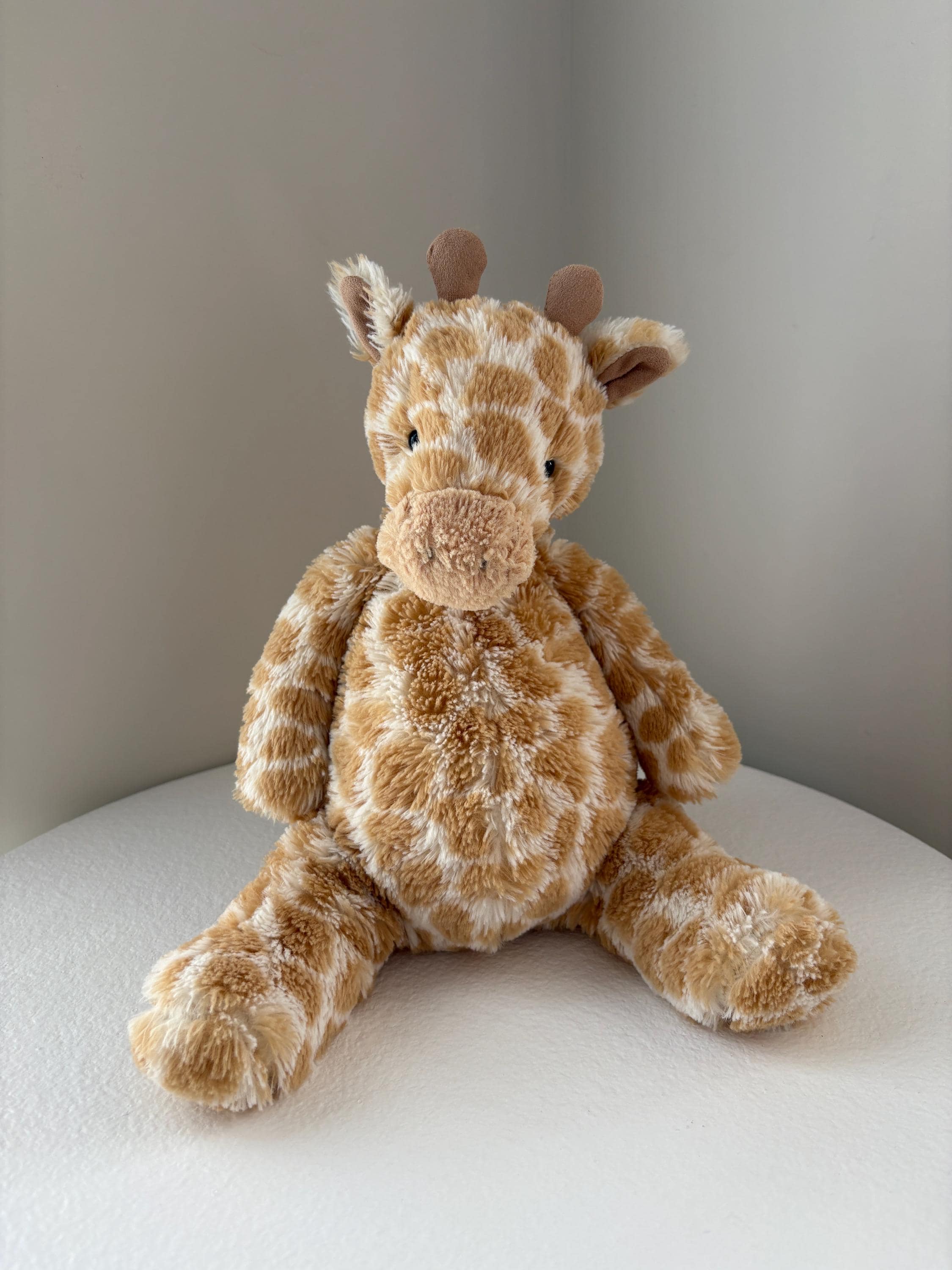 Jellycat Giraffe Puffles Plush - Retired Rare Find, Adoption Card
