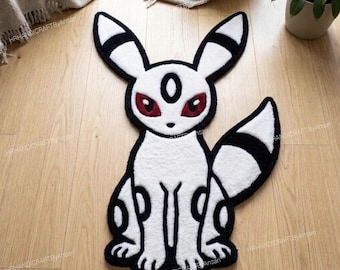 Tapis renard tufté main en laine, tapis animal de dessin animé, décoration de chambre d'enfant, tapis de chambre d'enfant