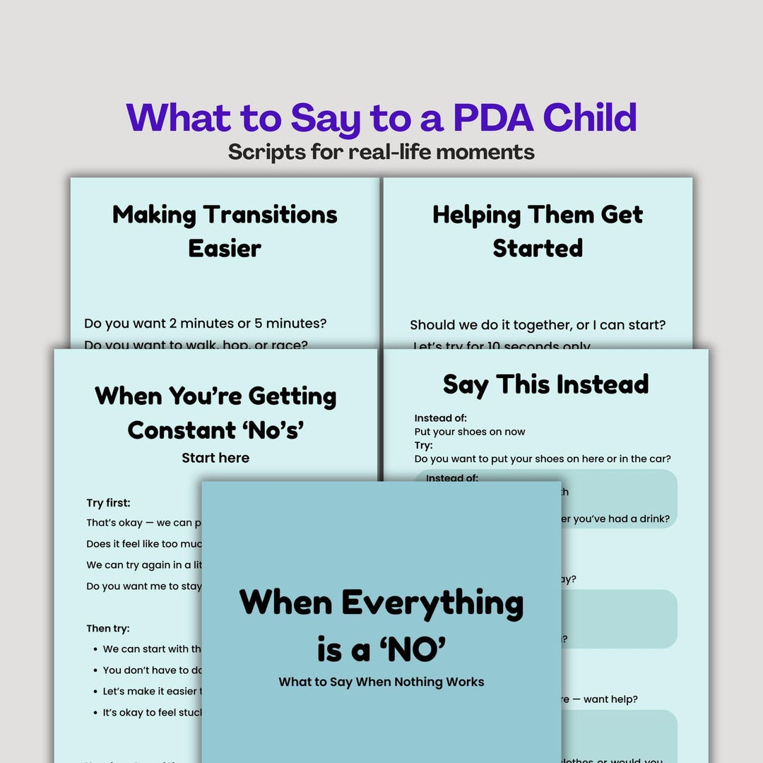 Child First Protocol Script PDA Child Communication Scripts, Low Demand Strategies, Autism Support ...