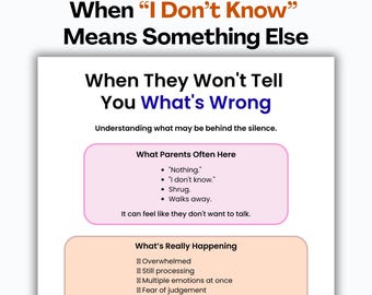 When “I Don’t Know” Means Something Else | PDA, Autism & ADHD Parent Guide | Shutdown, Overwhelm and Emotional Regulation
