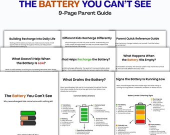 The Battery You Can't See | Neurodivergent Kids & After School Meltdowns | Autism ADHD Parent Guide | Shutdown and Overwhelm Support PDF