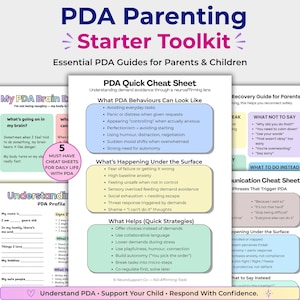 PDA Starter Toolkit for Parents | ADHD ASD Meltdown Support, Communication (Digital Download), Parenting Made Easier, Emotional Regulation