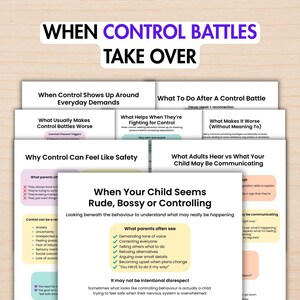 PDA Power Struggles Guide, When Everything Becomes a Battle, Autism Control Behaviours, Low Demand Parenting Printable PDF