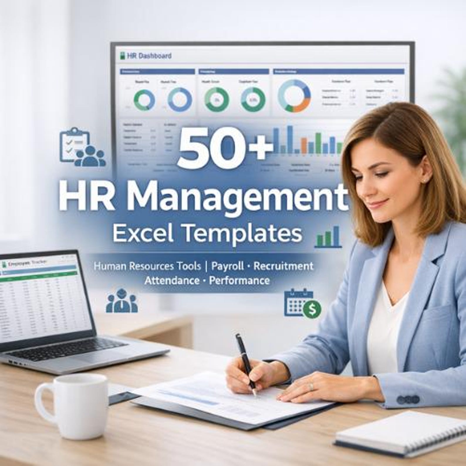 50+ HR Management Excel Templates Bundle | Human Resources Tools ...
