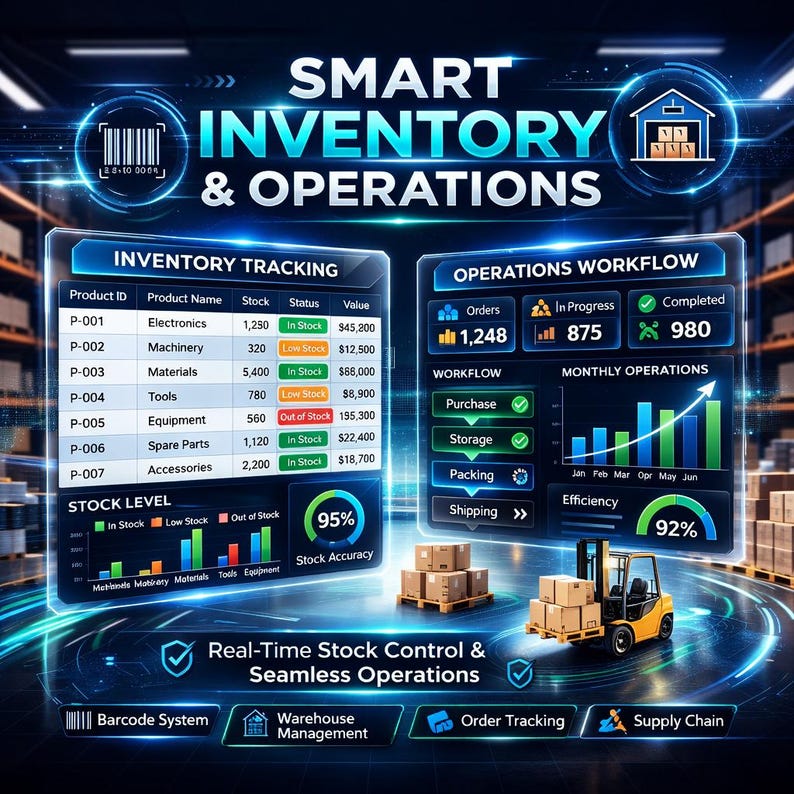 Inventory Level Visualization 50+ Business Management Excel Templates Bundle | Project Mgt,gantt ...