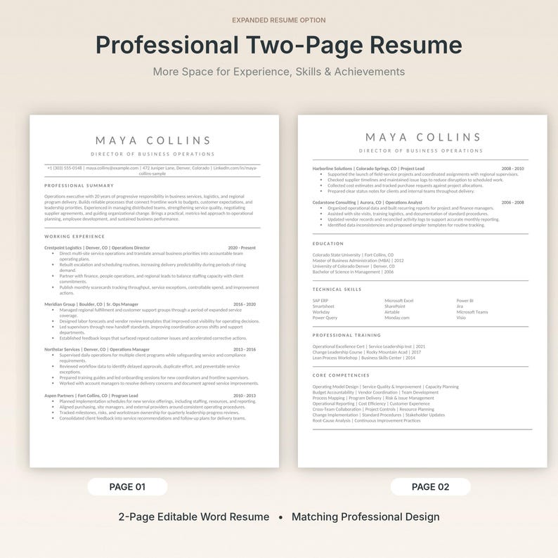 Minimalist Creative Resume Resume Template for Professional Use ...