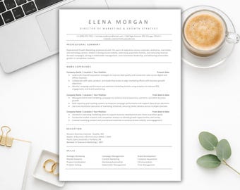 Plantilla de currículum vitae optimizada para ATS en formato Word, documento CV listo para tu carrera profesional, descarga digital rápida.
