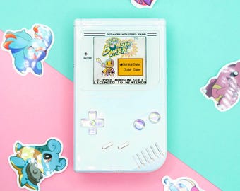 Game Boy DMG IPS Custom – Pearl Edition | Modded Nintendo Console | Laminated Screen | Opal Buttons | Made to Order