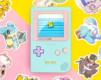 Game Boy Pocket Color – Pastel Edition (Made to Order) | Custom PCB, IPS Screen, Handcrafted Retro Console